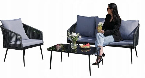 Set záhradného nábytku LINA sivý ABI8500