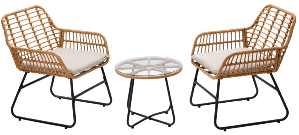 Set záhradného nábytku LORANO hnedý ABI3408