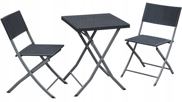 Set záhradného nábytku MONTEA antracitový ZUM9930