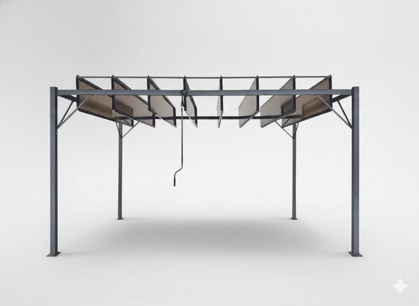 Záhradná pergola MAVE hnedá TUN4023 - 300x400x220 cm