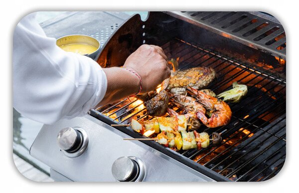 Záhradný plynový gril INFERNO čierny BBQ8069