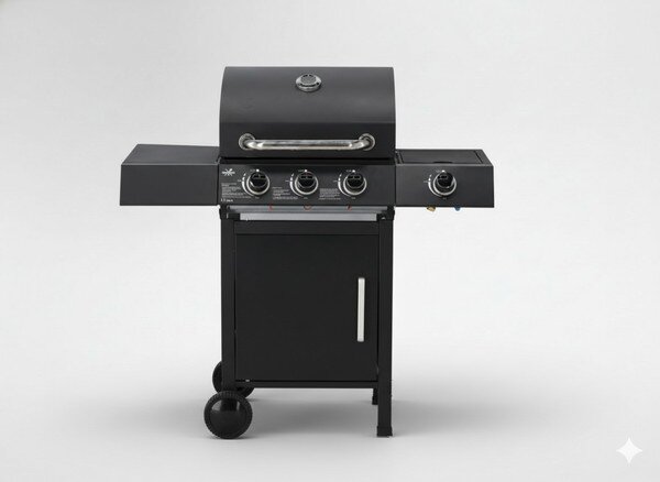 Záhradný plynový gril INFERNO čierny BBQ8069