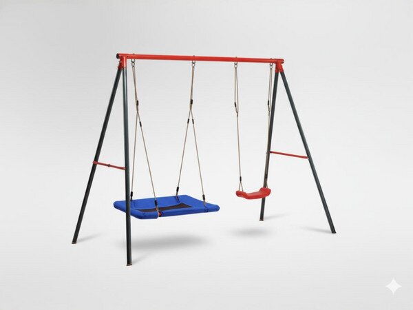 Záhradná hojdačka pre deti FUN DUO viacfarebná KRE1128