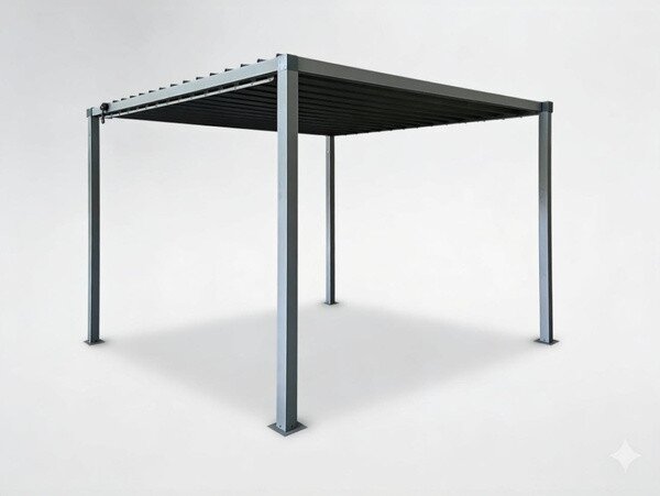Záhradná pergola DACHE sivá TUN5122 - 300x300x220 cm