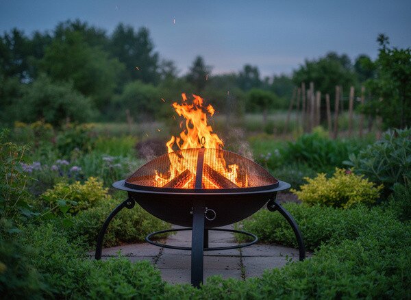 Záhradné ohnisko MAXE čierne BBQ5344