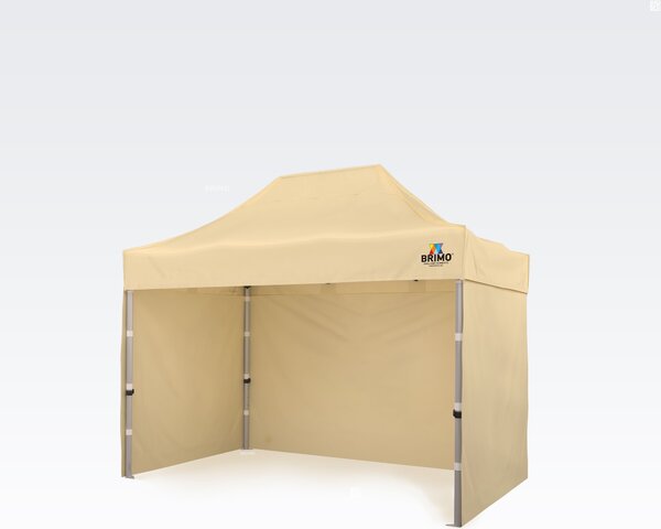 BRIMO Profi Záhradný Stan 2x3m ALU EXCLUSIVE (3 steny) - s 3 stenami - Béžová 3