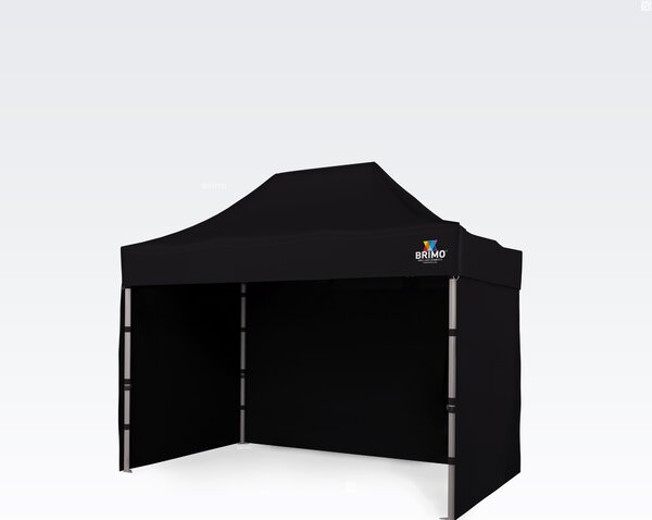 BRIMO Profi Záhradný Stan 2x3m ALU EXCLUSIVE (3 steny) - s 3 stenami - Čierna 3