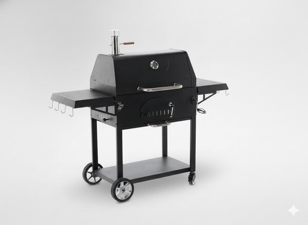 Záhradný gril VULCANO čierny BBQ5221