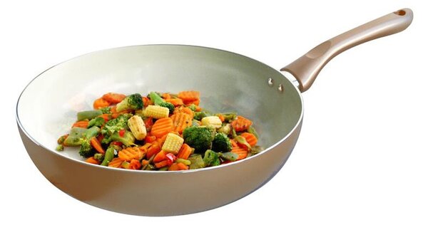 Panvica Wok Toro Champagne - keramický povrch