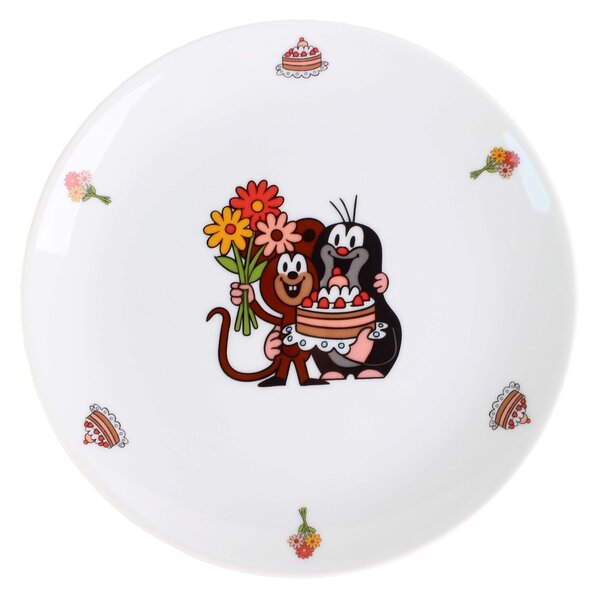 Porcelánový jedálenský tanier THUN 21cm krtko MIX motívov