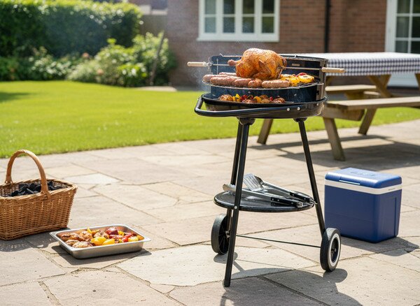 Záhradný gril TRAIL čierny BBQ5351