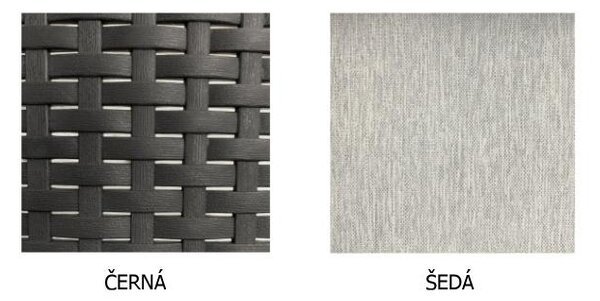 Veľký ratanový set Avenberg IBERIA-čierny ratan
