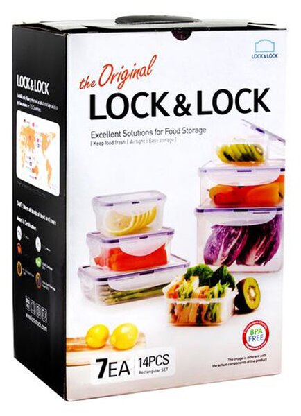 Dóza na potraviny Lock, set 7 ks