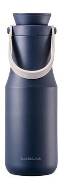 Nerezová termoska s uchom LOCK Metro 470 ml modrá