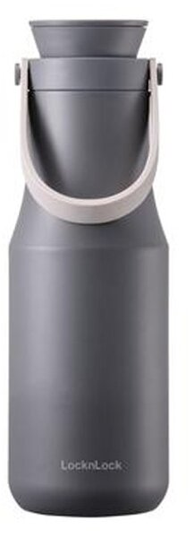 Nerezová termoska s uchom LOCK Metro 470 ml šedá