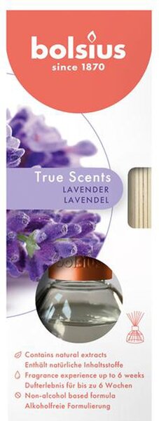 Vonný difuzér Bolsius 45 ml levanduľa