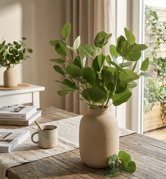 Zelený Eucalyptus - Zväzok umelej dekoratívne rastliny - 50 cm - J-Line by Jolipa