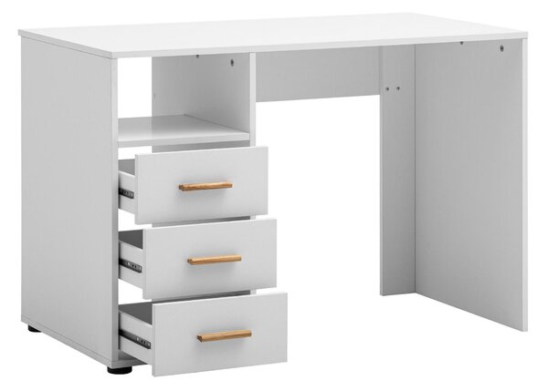 PÍSACÍ STÔL, biela, 109/58/74 cm Livetastic - Online Only kancelárie, Online Only