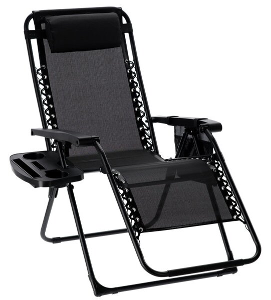 Lehátko LINEAR čierne LEZ2589
