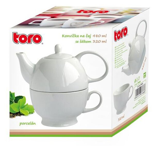 Porcelánová kanvička so šálkou TORO 480ml