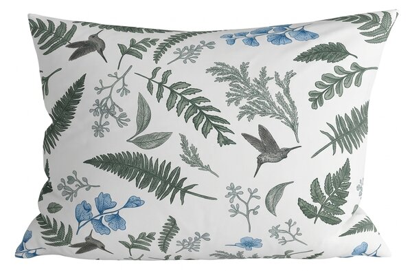 Obliečka na vankúš z mikrovlákna FERN LEAVES 70x90 cm, vzorovaný