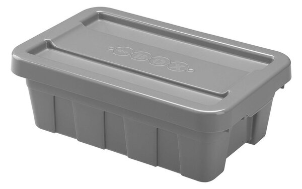 Plastový úložný box s vekom HEIDRUN 12,5l