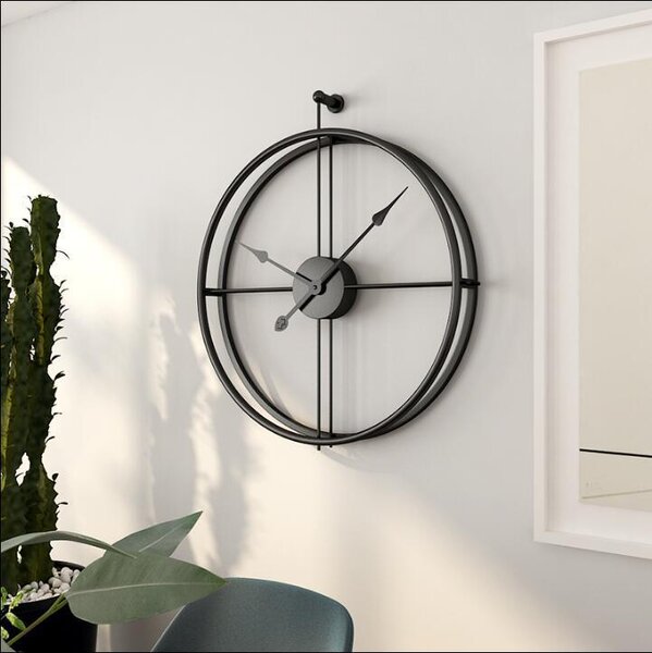 Dizajnové nástenné hodiny VIP 2 Black 50cm