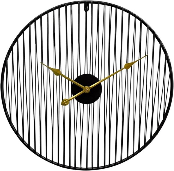 Dizajnové nástenné hodiny Decore 2 Black 60cm