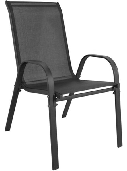 Set štyroch záhradných stoličiek SOFIA tmavosivé (4 ks)