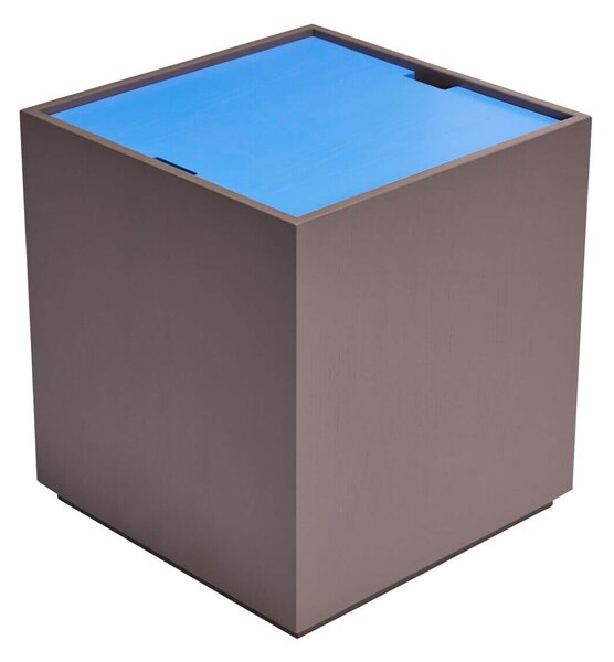 MUZZA Odkladací stolík Via ⌀40 cm hnedo-modrá