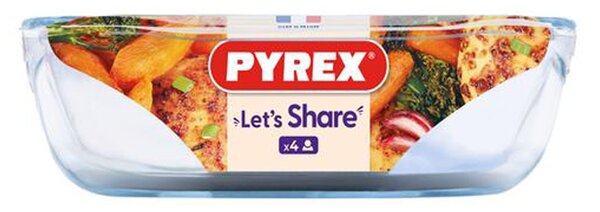 Sklenený pekáč s uchami PYREX 31x20cm/2l., borosilikát