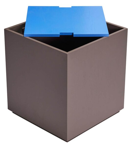 MUZZA Odkladací stolík Via ⌀40 cm hnedo-modrá