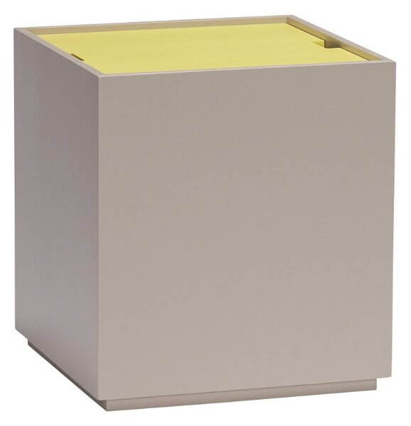 MUZZA Odkladací stolík Via ⌀40 cm béžovo-žltá