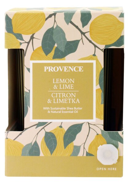 Vonná sviečka v skle PROVENCE 30 hodín citron a limetka