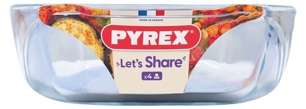 Sklenený pekáč s uchami PYREX 30x21cm/2l., borosilikát