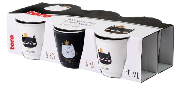 Keramický hrnček TORO 90ml 6ks mačička