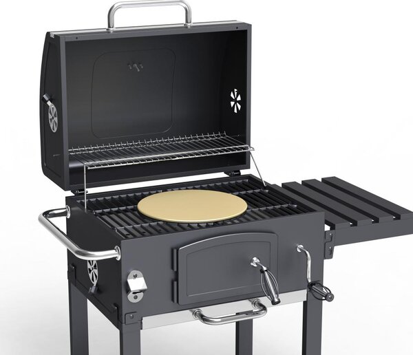 Multifunkčný BBQ gril Avenberg GENIUS+liatinový rošt+doska+pizza kameň