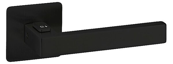 Dverové kovanie TWIN CUBOID HR H 1682FL FAST LOCK/CM - plochá rozeta, klika/klika s uzamykáním levá, Twin CM (čierny mat)