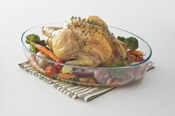 Sklenený pekáč PYREX 40x27cm/4,2l., borosilikát