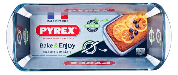 Sklenená zapekacia forma na chlieb PYREX 28x12cm/1,5l