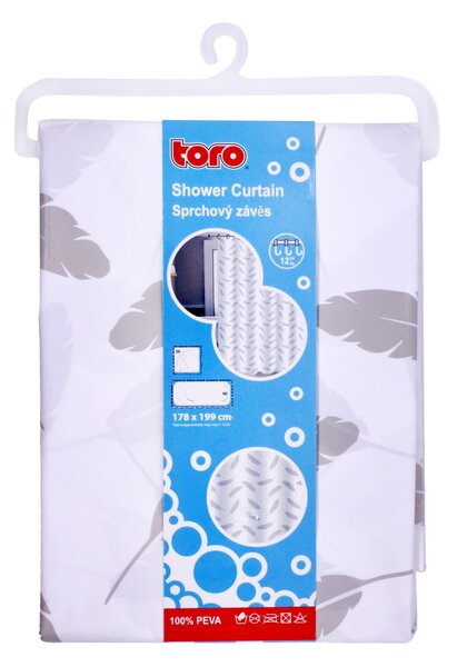 Sprchový záves TORO Premium 178x199cm listy