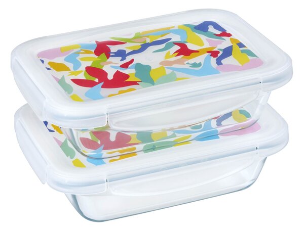 Sada sklenených dóz s viečkom PYREX 2x800ml