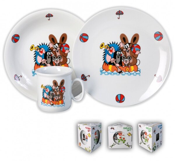 Porcelánová jedálenská súprava THUN krtko 3ks