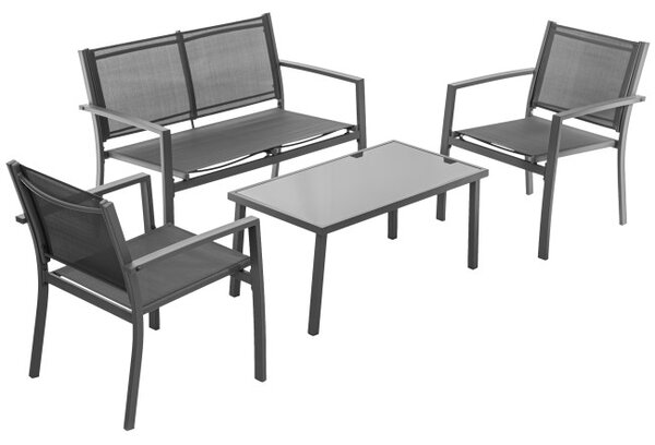 Set záhradného nábytku PLATINUM sivý