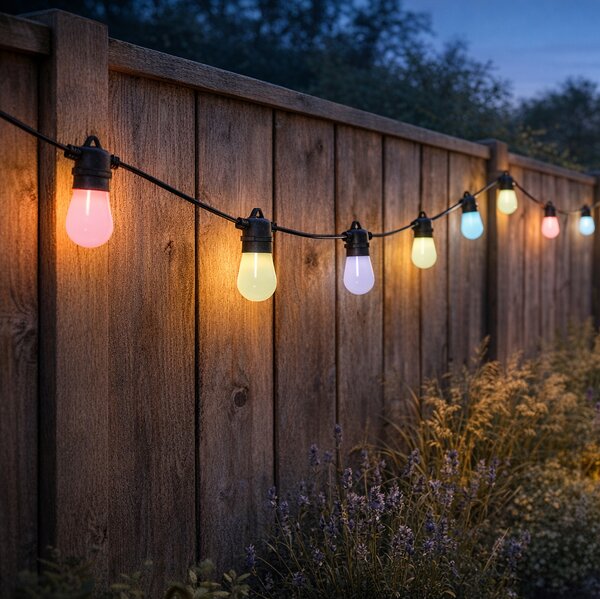 Inteligentný LED svetelný veniec 15 metrov 15 svetiel Opal RGBW IP44 - Chill