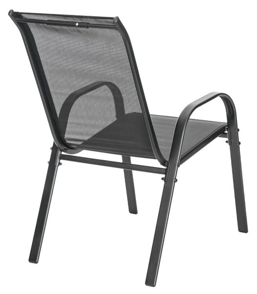 Set dvoch záhradných stoličiek SHIRLEY čierny