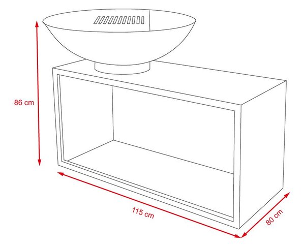 Záhradný gril Plancha Buschbeck GIANT