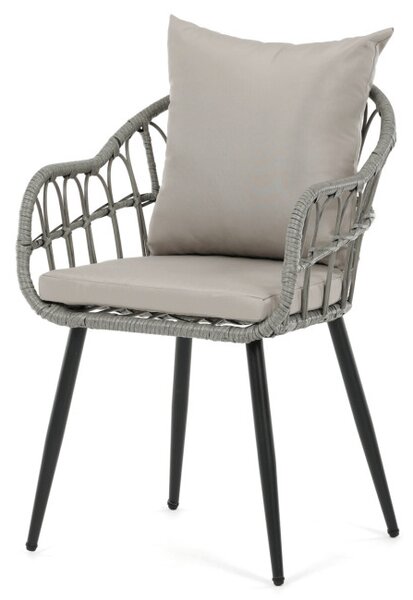 Záhradná stolička sivá AZ-F1406 GREY