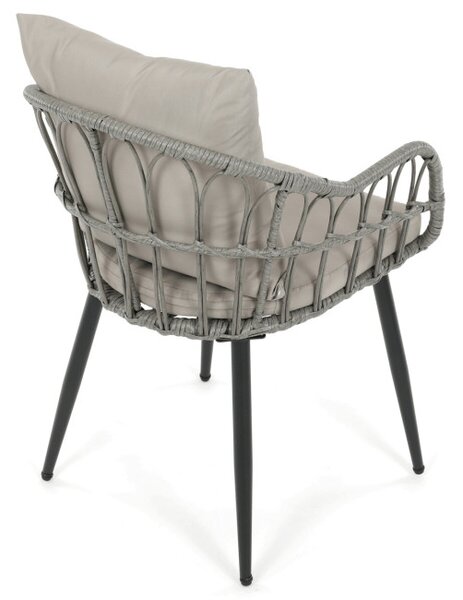 Záhradná stolička sivá AZ-F1406 GREY