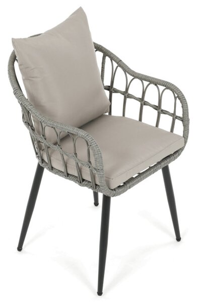 Záhradná stolička sivá AZ-F1406 GREY